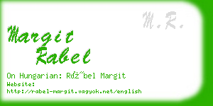 margit rabel business card